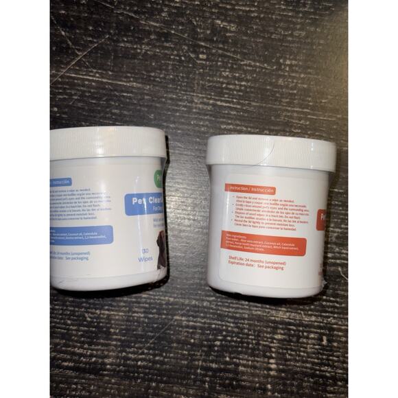 Lot Of 2 Pet Pal Dog and Cat Eye and Ear Wipes 260 Count Wipes Ex 06/2027 - Picture 2 of 4